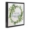 Stupell Industries Happy Place Wreath Framed Floater Canvas Wall Art Design by Anne Bailey